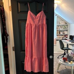 Red Gingham Spaghetti Strap Dress